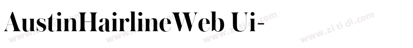 AustinHairlineWeb Ui字体转换